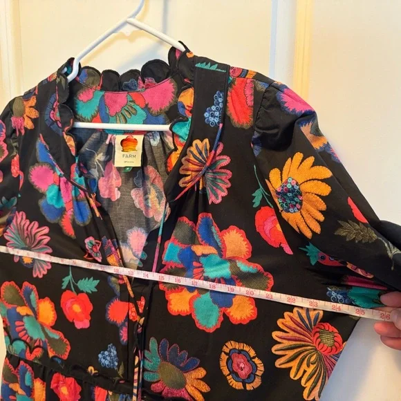 Farm Rio black floral dress - Picture 5 of 5